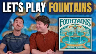 Fountains | Competing To Build the Most Glorious Fountain | Board Game Playthrough
