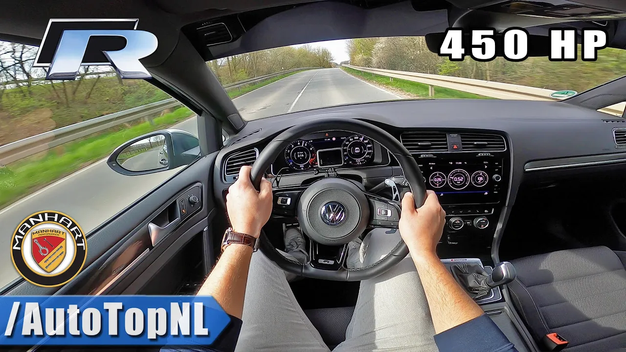 450HP VW GOLF R MK7.5 MANHART | POV Test Drive by AutoTopNL