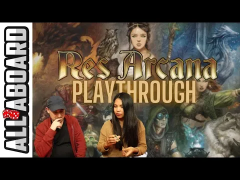 Res Arcana Board Game 2 Player Playthrough - Mages, Magic and Monuments