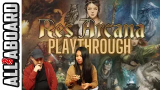 Res Arcana Board Game 2 Player Playthrough - Mages, Magic and Monuments