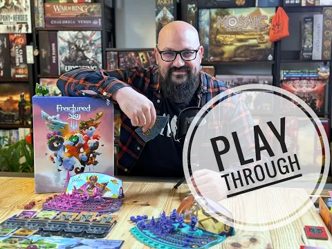 Fractured Sky board game- playthrough (with explanations)