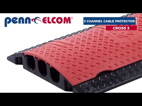 Product video thumbnail for Penn Elcom Cross 3 Black/Orange 3-Channel Cable Protector
