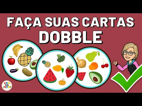 FAÇA SUAS PRÓPRIAS CARTAS DO JOGO DOBBLE (SPOT IT)