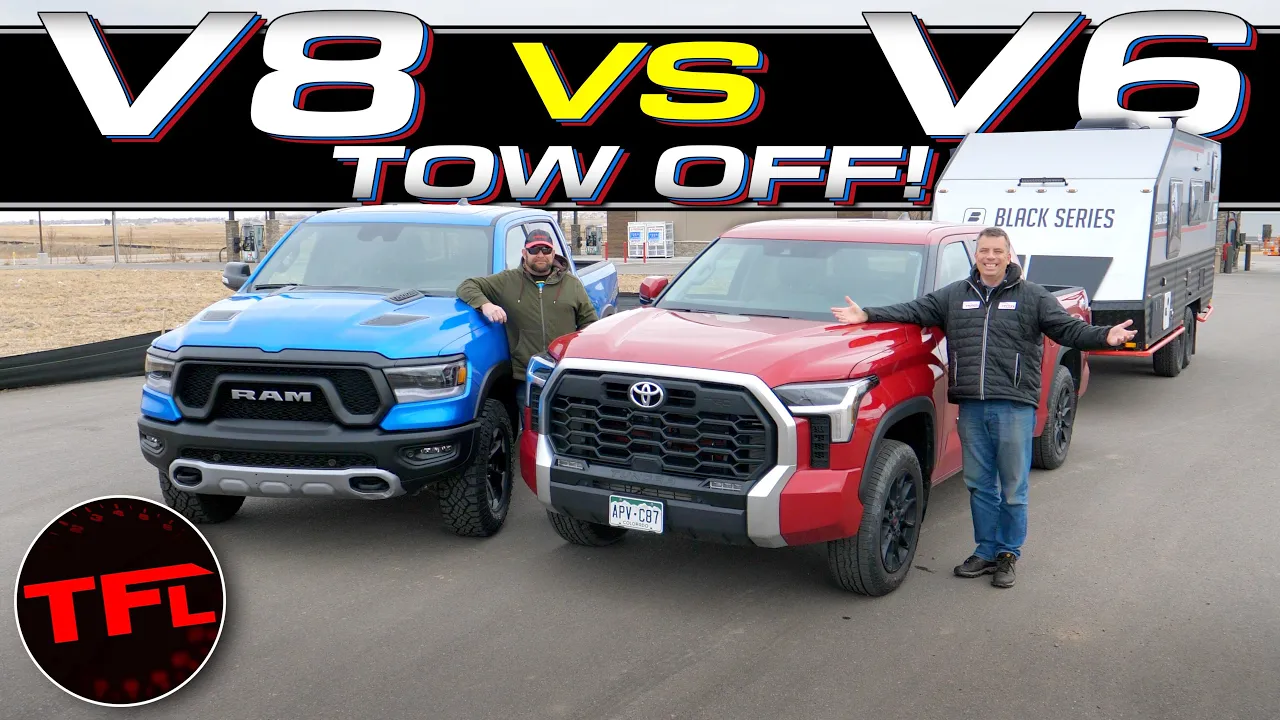 V8 vs Twin-Turbo V6: Can You Guess Which Of These Two Trucks Uses Less Fuel When Towing?