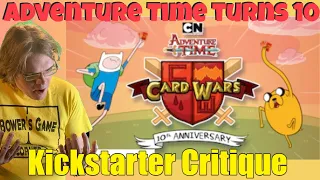 Adventure Time Card Wars 10th Anniversary - Kickstarter Critique Review