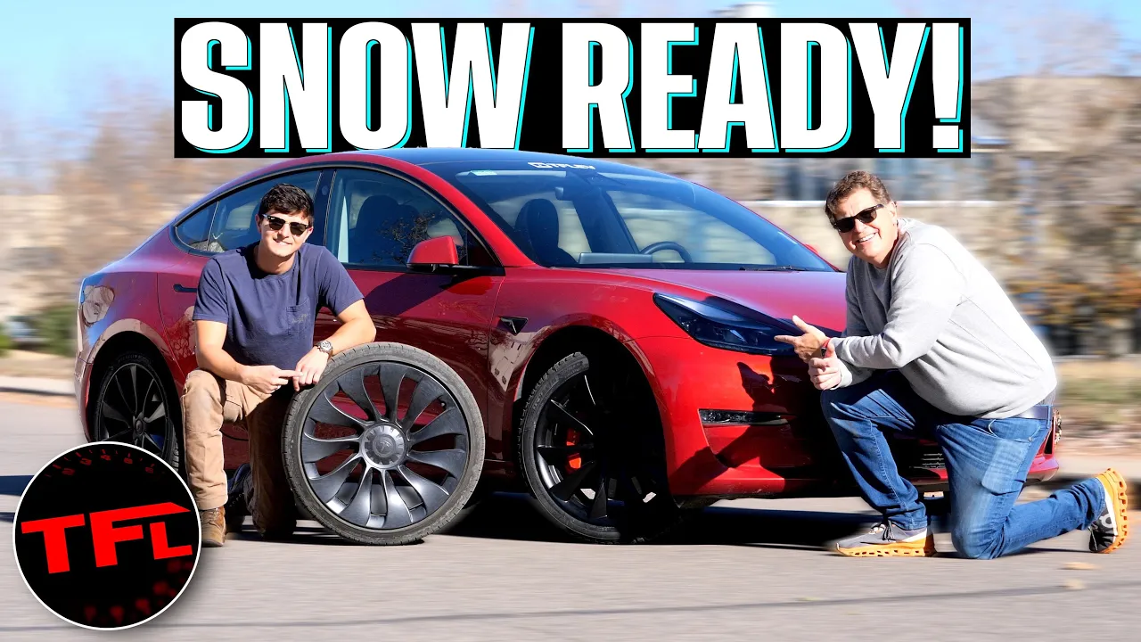 Yes, There Are Now Snow Tires That You NEVER Have to Swap Out: And We Just Put Them on a Tesla!