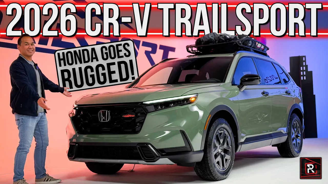 The 2026 Honda CR-V TrailSport Hybrid Is An Adventure Seeking Electrified Off-Road SUV