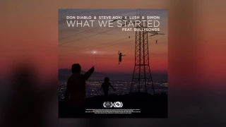 Don Diablo & Steve Aoki x Lush & Simon - What We Started feat. BullySongs (Cover Art)