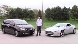 The $45,000 Question: Used Aston Martin or Honda Odyssey Touring Elite?