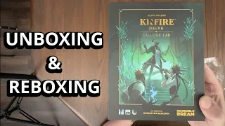 Kinfire Delve: Callous Lab - Game Unboxing & Reboxing - What's Inside the box?