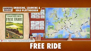 FREE RIDE - Unboxing, Learning, Playthrough