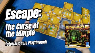 Escape: The Curse of the Temple - Tutorial & Solo Playthrough - Episode 1: Base game