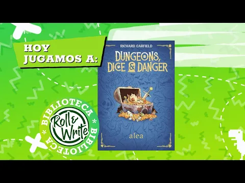 Hoy Jugamos a Dungeons, Dice & Danger en castellano (Juego de Mesa Roll & Write)