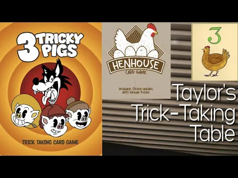 3 Tricky Pigs & Henhouse (Day 3 of Trickmas!) ~ Taylor's Trick-Taking Table