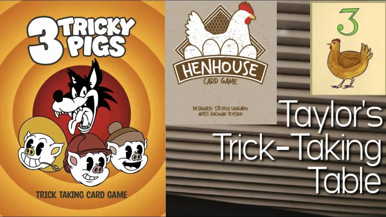 3 Tricky Pigs & Henhouse (Day 3 of Trickmas!) ~ Taylor's Trick-Taking Table