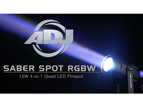 Product video thumbnail for ADJ American DJ Saber Spot RGBW 15-Watt 4-Degree LED Spot Light