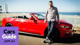 2016 Ford Mustang EcoBoost Convertible review | road test video