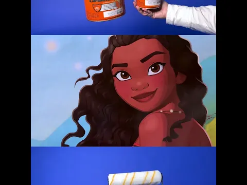 Kit De Pintura Princesa da Disney Moana 4,4L Coral