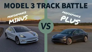 Model 3 Performance Plus vs Minus Race Track Dog Fight