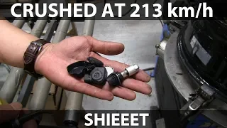 3rd party TPMS fell off at 213 km/h on German autobahn