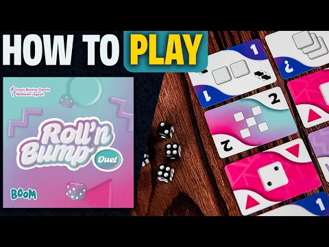 Roll'n Bump Duel | How to Play | Learn to Play in 7 Minutes! | 2 Player Dice Game
