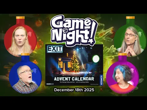 GameNight! 24 Days of Christmas Day 18 - Exit: The Game Advent Calendar - The Missing Hollywood Star