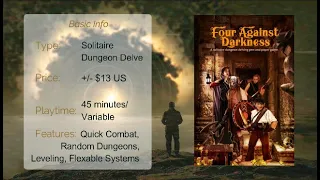 Adventures in Solitaire review of Four Against Darkness