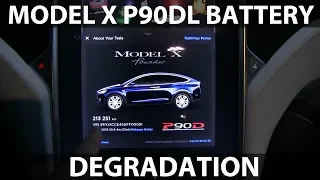 Model X P90DL degradation test after 100k km