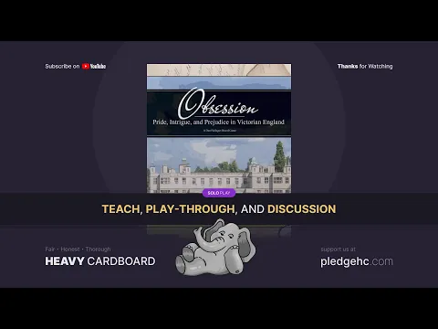 Obsession, 2nd Edition--- solo Play-through by Heavy Cardboard
