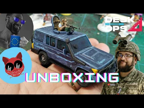 Unboxing 28mm Armored Land Cruiser 76 SUV - Technical designed by Miska Miniatures