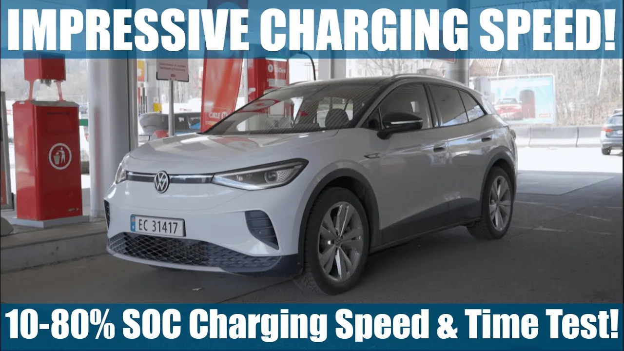 VW ID.4 77kWh (82kWh) 10-80% SOC Charging Speed & Time Test!