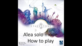 Etherstone how to play solo EN (Alea Automa)