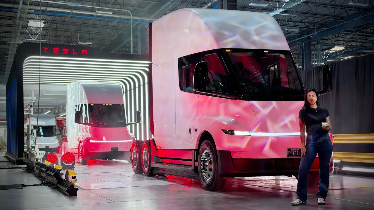 Tesla Semi Factory Tour - Battery, Structure, Motors, Seats, Stamping & More