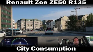 Renault Zoe ZE50 R135 - City Consumption