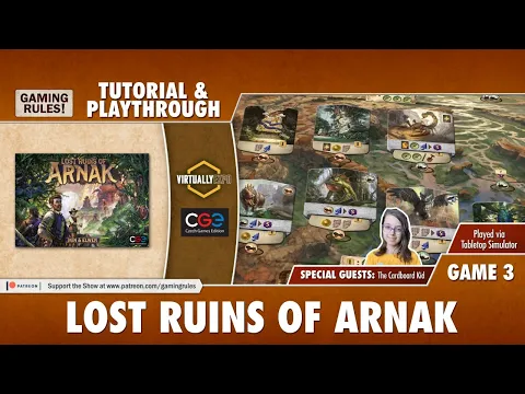 Lost Ruins of Arnak - Tutorial & Playthrough for Virtually Expo - Game 3
