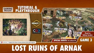 Lost Ruins of Arnak - Tutorial & Playthrough for Virtually Expo - Game 3