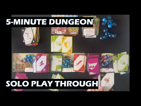 5 Minute Dungeon Solo Play Through Board Game