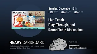 Medici 5p Teaching, Play-through, & Round table by Heavy Cardboard