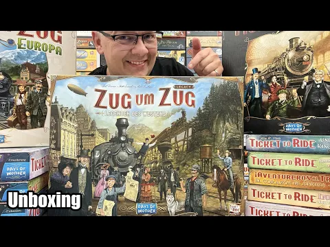 Zug um Zug Legacy - Legenden des Westens (Days of Wonder / asmodee) - Unboxing ohne Hinweis