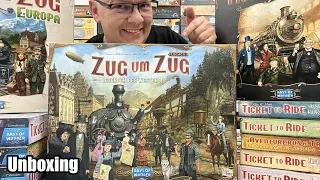 Zug um Zug Legacy - Legenden des Westens (Days of Wonder / asmodee) - Unboxing ohne Hinweis