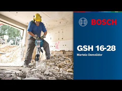 Martelo Demolidor e Rompedor Sextavado 1750W GSH 16-28 220V Bosch