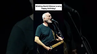 Wishing David Gilmour a very happy birthday!
