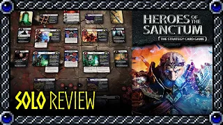Diceless Dungeon Crawling + Adventuring Goodness! | Heroes of the Sanctum | Solo Review
