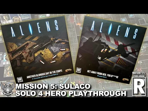 Aliens AGDitC – Mission 5 Sulaco - Solo (4‑Hero Playthrough)