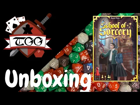 School of Sorcery Board Game Unboxing