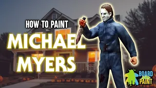 How to Paint Michael Myers from Terrified! (Horrified! Board Game Fan Conversion)