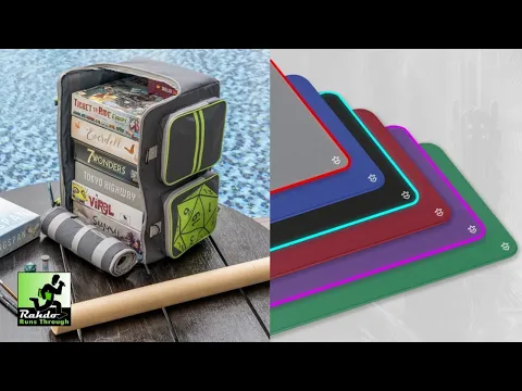 The Adventurer Bag & LED game mat - boardgame accessories DO NOT get much cooler than this :)