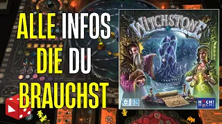 Witchstone - Ein bunter Mix aus Bonfire, Ganz schön clever, Zug um Zug, Quacksalber (Reiner Knizia)