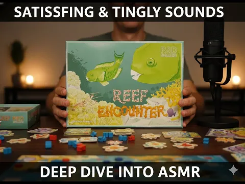 Reef Encounter 1st Edition(R&D) Unboxing: The Satisfying Sound of Coral Reefs (Board Game ASMR)