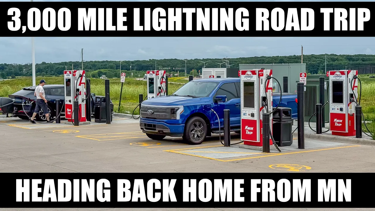 Trying A New Charging Network! Cross-Country Holiday Road Trip In My F150 Lightning - Part 3